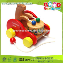 Super alta qualidade de madeira de venda de Poko Poko Bear Drum, brinquedos musicais para crianças